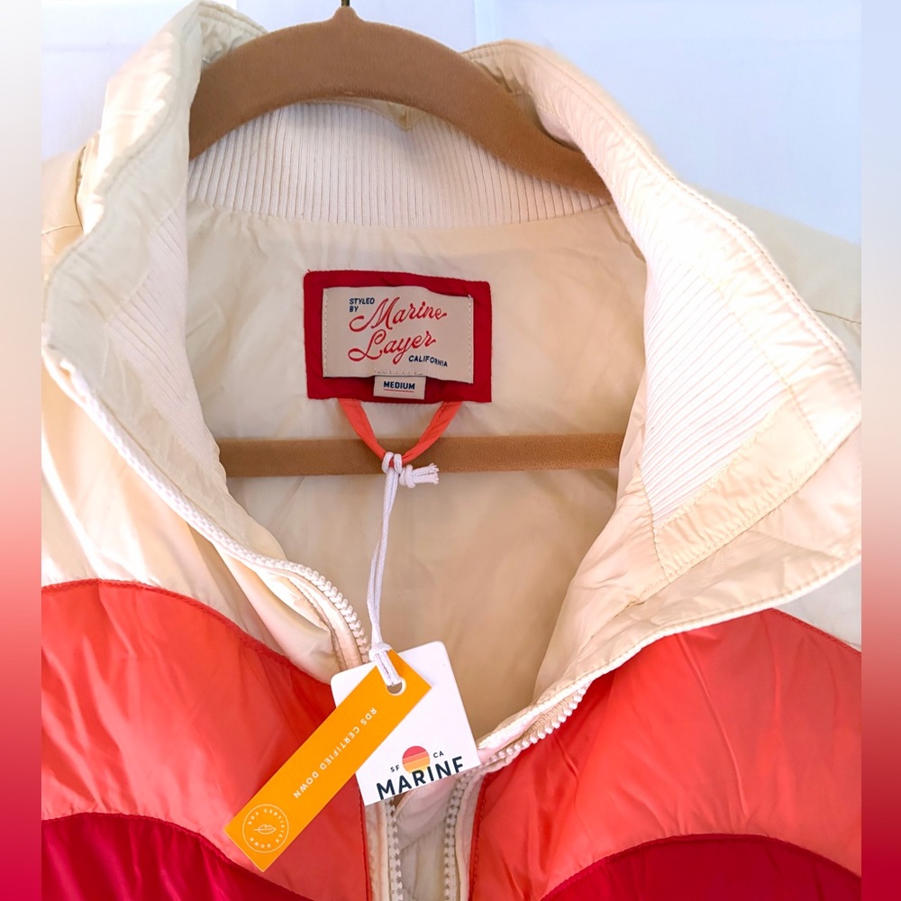 Marine Layer Sunset Puffer Vest Medium NWT FINAL PRICE - Picture 5 of 7